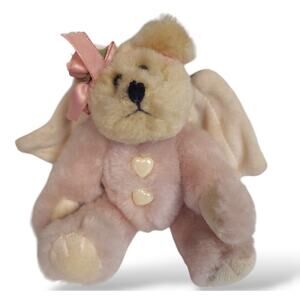 The Boyds Bear Collection Articulated Angel Christmas Ornament Plush White Tag